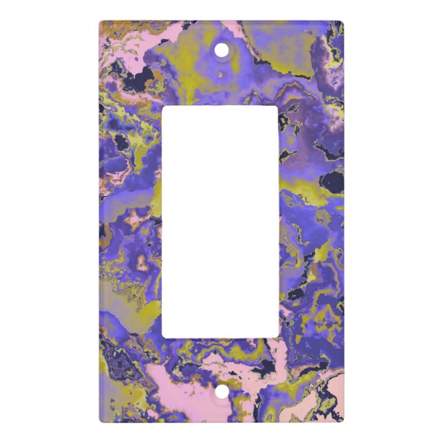 Radioactive Marble Light Switch Cover (Front)