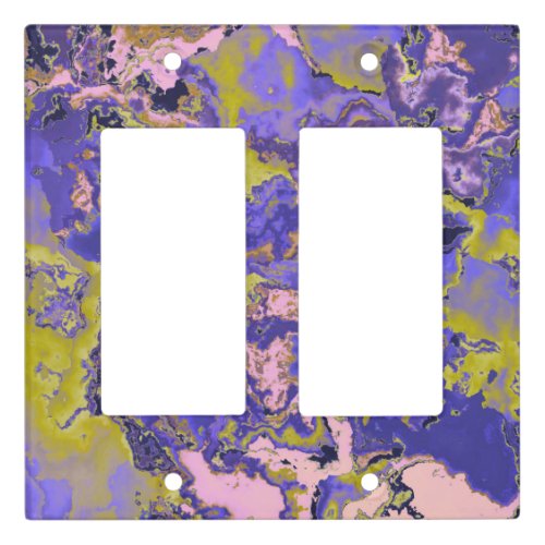 Radioactive Marble Light Switch Cover