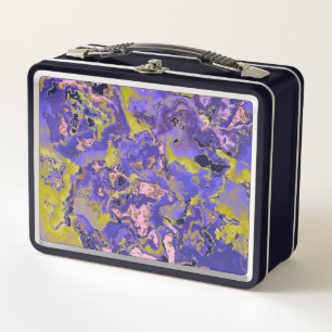 Radioactive Marble Metal Lunch Box