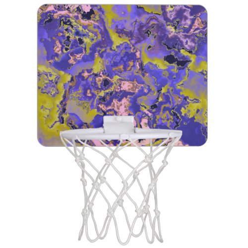 Radioactive Marble Mini Basketball Hoop