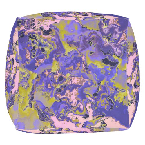 Radioactive Marble Outdoor Pouf