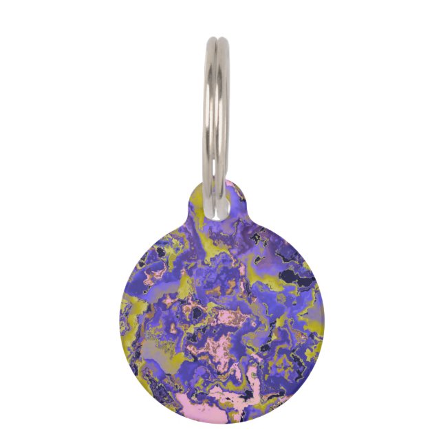Radioactive Marble Pet ID Tag (Front)