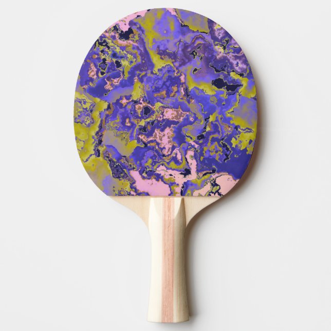 Radioactive Marble Ping Pong Paddle (Front)