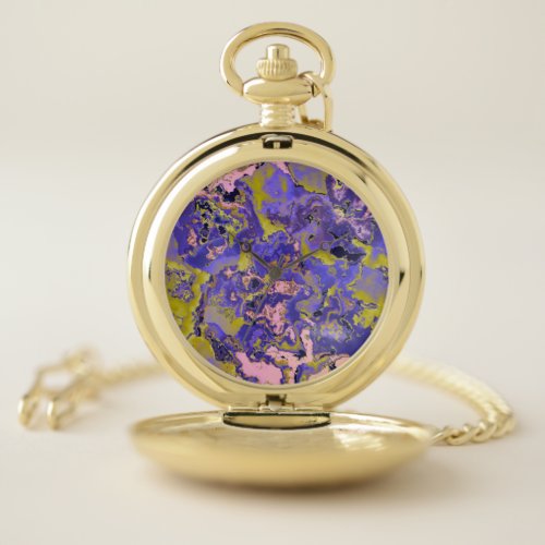 Radioactive Marble Pocket Watch