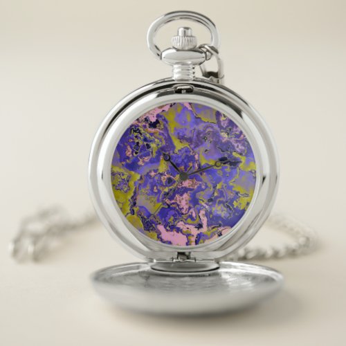 Radioactive Marble Pocket Watch