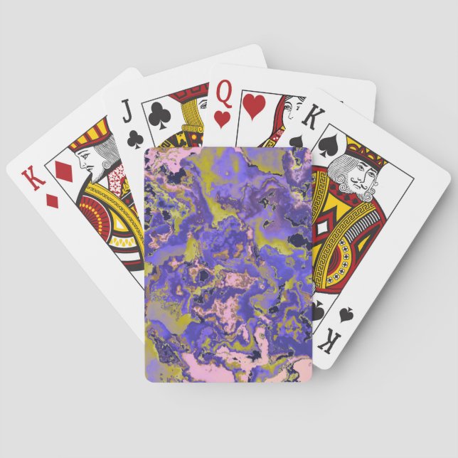 Radioactive Marble Poker Cards (Back)