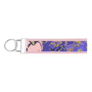 Radioactive Marble Wrist Keychain