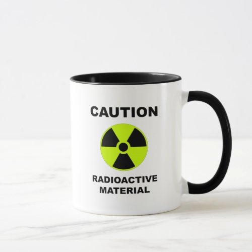 radioactive material mug