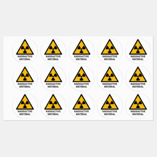 Radioactive Material Warning, Ionizing Radiation Labels