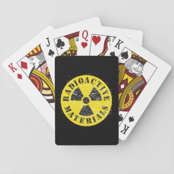 Radioactive Materials Playing Cards by Lisann52 at Zazzle