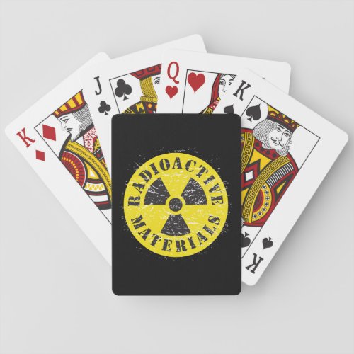 Radioactive Materials Poker Cards