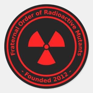 Radioactive Mutants Sticker (red)