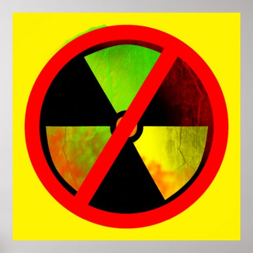 Radioactive No Nukes Anti_Nuclear Poster