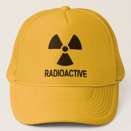 Radioactive Novelty Yellow Trucker Hat