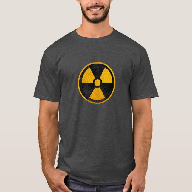 Radioactive Nuclear Reactor Yellow and Black T-Shirt (Front)