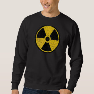 Radioactive Nuclear Warning Symbol Radiation Sign Sweatshirt