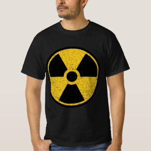 RADIOACTIVE NUCLEAR WARNING SYMBOL RADIATION SIGN T-Shirt