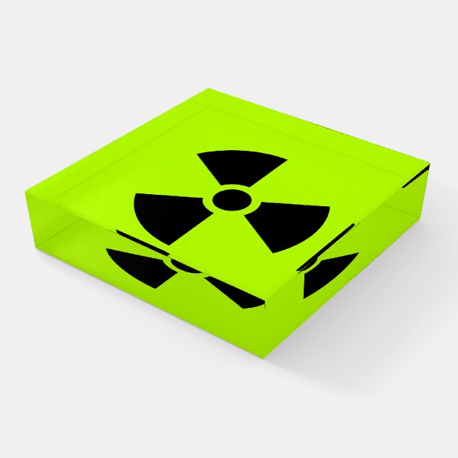 Radioactive Paperweight (Angled)