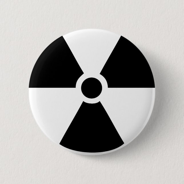 radioactive pinback button (Front)
