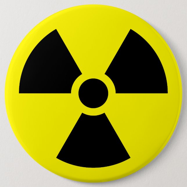 Radioactive Pinback Button (Front)