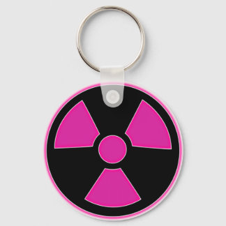 Radioactive Pink Keychain