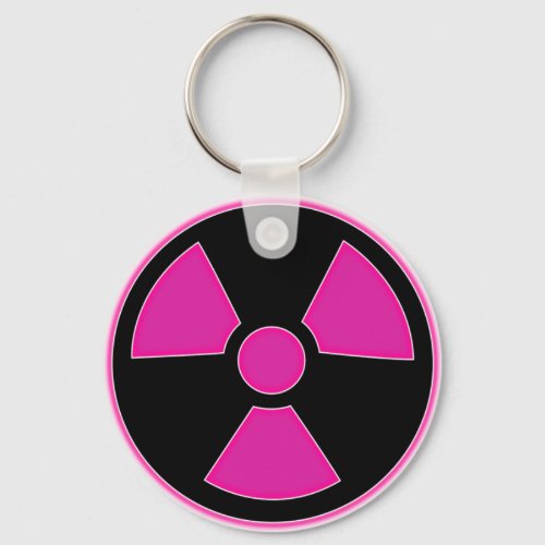 Radioactive Pink Keychain