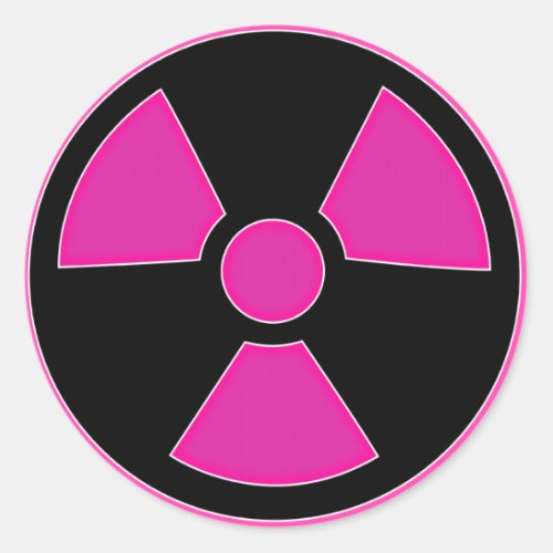 Radioactive Pink Sticker