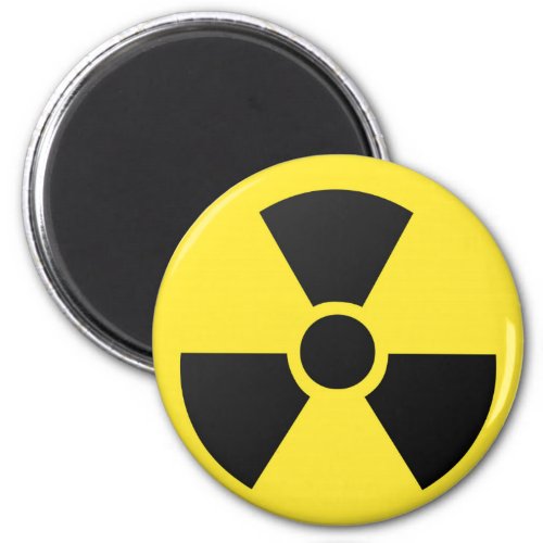 Radioactive radiation nuclear atomic symbol magnet