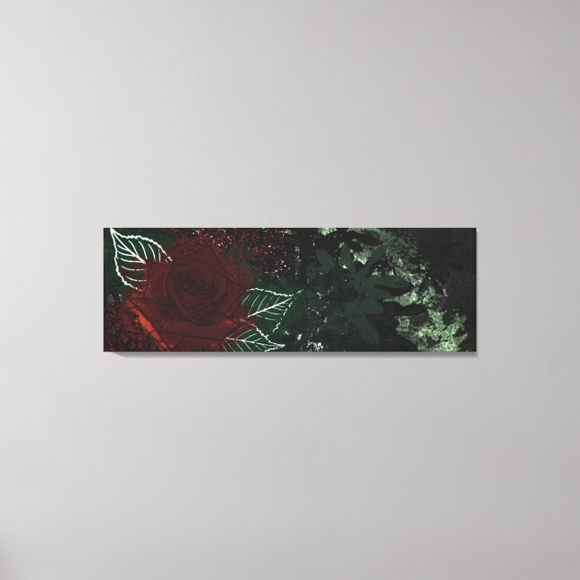 Radioactive Rose Canvas Print (Front)