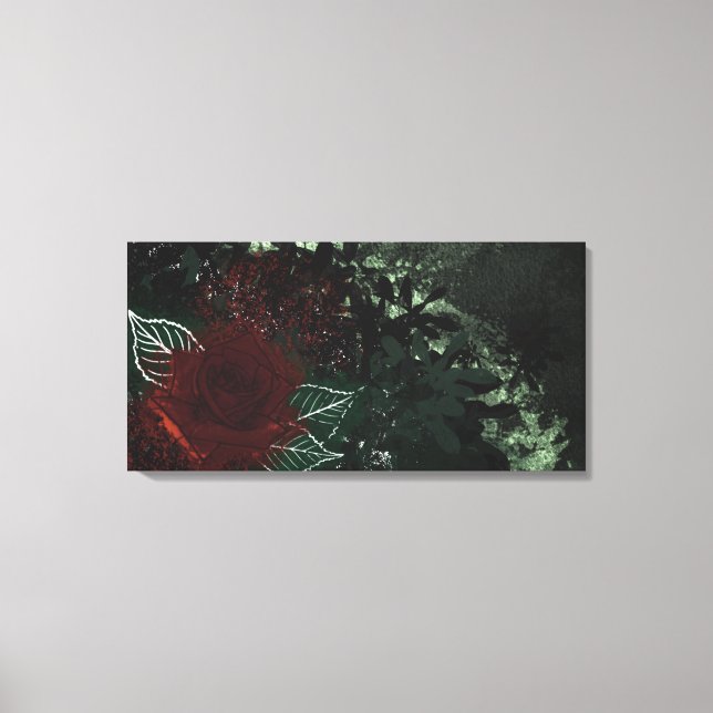 Radioactive Rose Canvas Print (Front)
