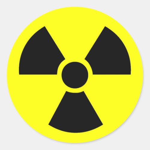 Radioactive Round Stickers