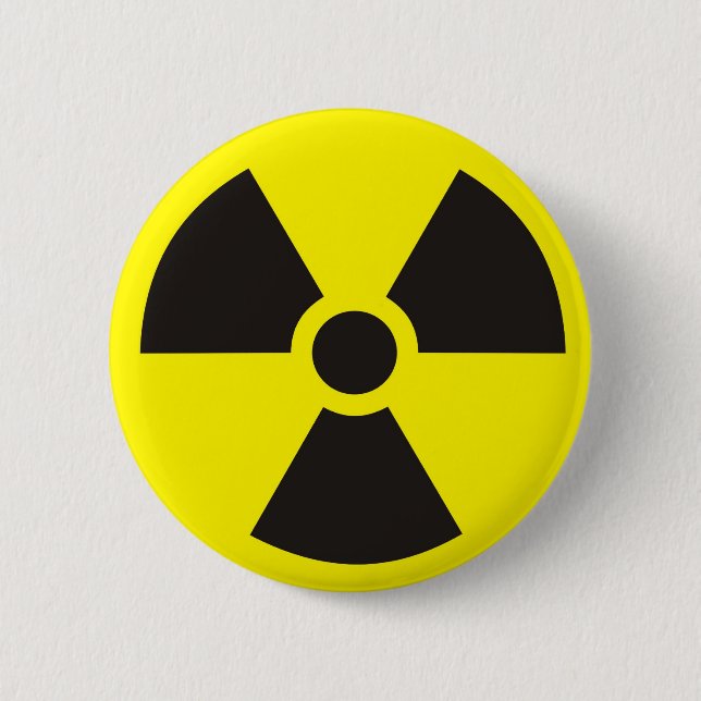 radioactive sign button (Front)