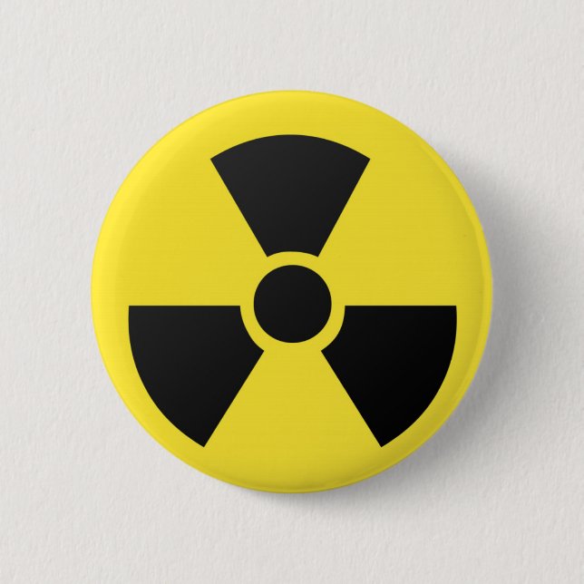 Radioactive Sign Button (Front)