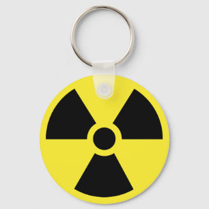 Radioactive Symbol Keychain