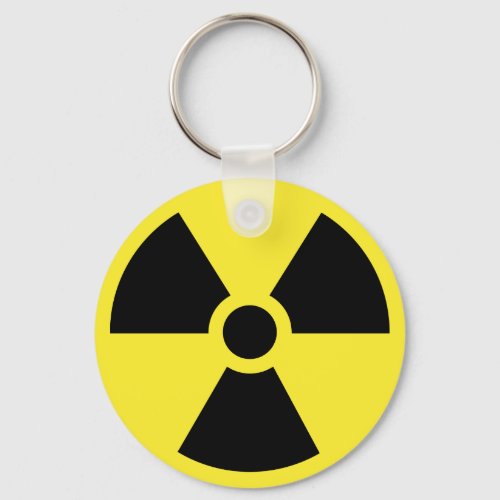 Radioactive Symbol Keychain