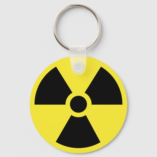 Radioactive Symbol Keychain (Front)
