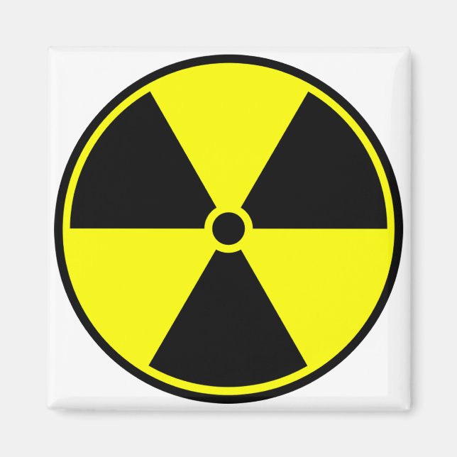 Radioactive Symbol Magnet (Front)
