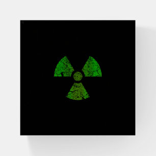 Radioactive Symbol Paperweight