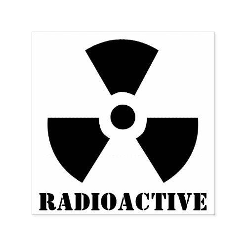 Radioactive Symbol Self_inking Stamp
