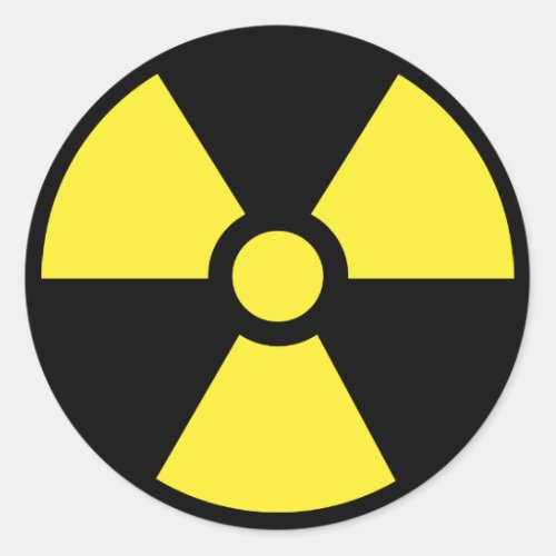 Radioactive Symbol Sticker