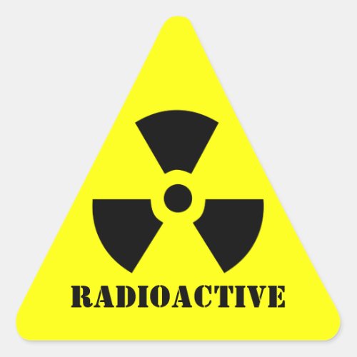 RADIOACTIVE Symbol Warning Label Halloween Props