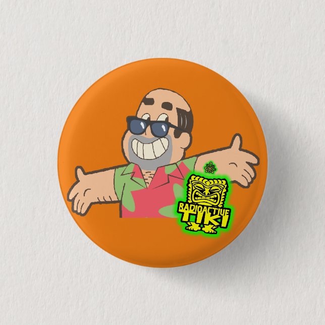 Radioactive Tiki Button (Front)