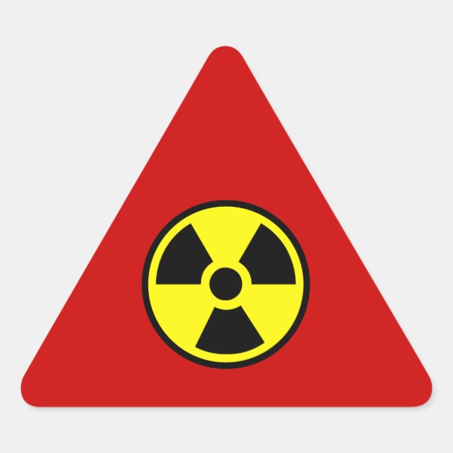 Radioactive Triangle Sticker (Front)
