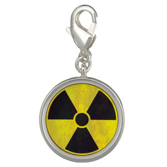 Radioactive Warning Sign | Cool Grunge Charm (Front)