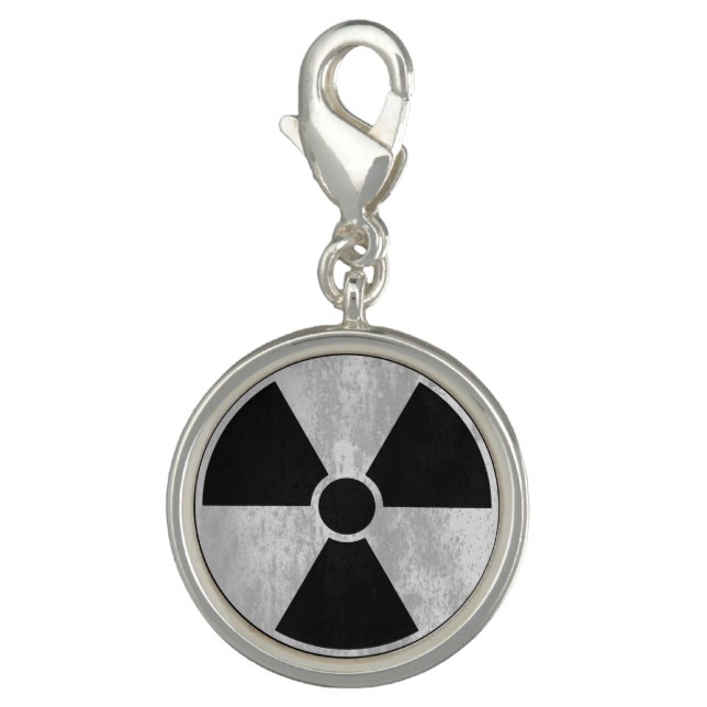 Radioactive Warning Sign | Cool Grunge Charm (Front)