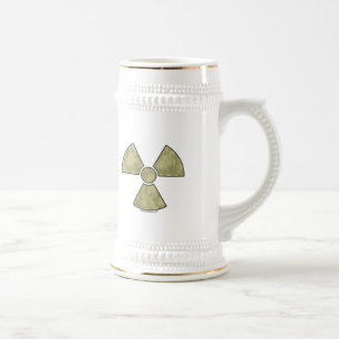 Radioactive Warning Symbol Beer Stein