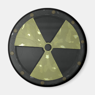 Radioactive Warning Symbol Magnet