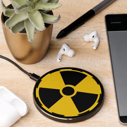 Radioactive Warning Symbol Wireless Charger (Desk 2)