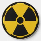Radioactive Warning Symbol Wireless Charger (Front)