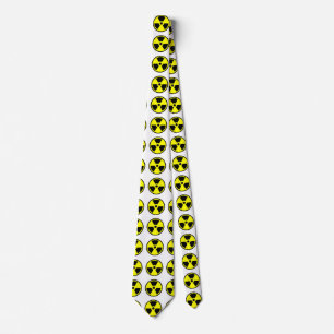 Radioactive Yellow And Black Symbol Neck Tie